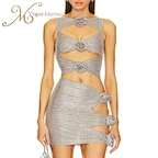 rhinestone two piece set