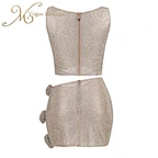 rhinestone two piece set for women
